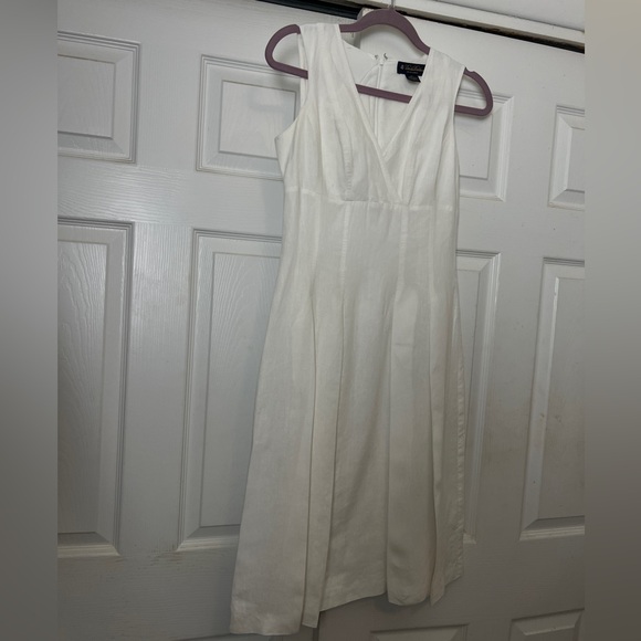 New Brooks Brothers Irish Linen White Dress. Sz 0 - Picture 15 of 16